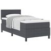 vidaXL Cama tipo Box Spring Gris Oscuro y 90 x 200 cm Tela de Pana