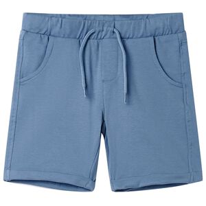 vidaXL Pantalones cortos infantiles con cord&oacute;n azul oscuro 92