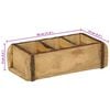 vidaXL Bandeja Marr&oacute;n 30 x 14 x 9 cm Madera s&oacute;lida recuperada
