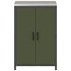 vidaXL Almacenamiento de cocina Verde Oliva 60 x 50 x 92 cm Acero