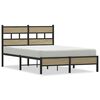 vidaXL Estructura de cama sin colch&oacute;n madera roble Sonoma 120x190 cm