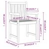 vidaXL Sillas de jardín 2 unidades madera maciza de acacia