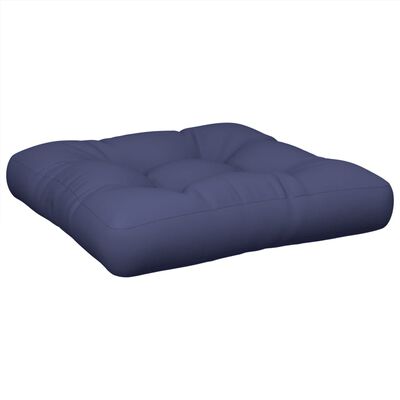 vidaXL Cojín para sofá de palets de tela azul marino 50x50x12 cm