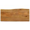 vidaXL Tablero de mesa borde natural madera maciza mango 90x40x3,8 cm