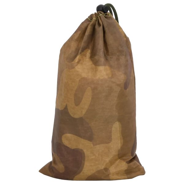 vidaXL Red de camuflaje con bolsa de almacenamiento arena 412x144 cm