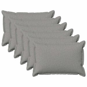 vidaXL Funda de almohada 6 pcs HOUTEN Gris Nube 40 x 60 cm