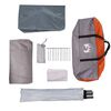 vidaXL Tienda familiar con c&uacute;pula para 6 personas impermeable naranja
