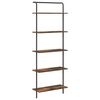 vidaXL Estante de libros Roble ahumado 60 x 24 x 168 cm