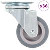 vidaXL Ruedas giratorias 36 unidades 50 mm