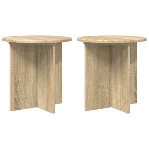 vidaXL Soporte de plantas 2 pcs Roble Sonoma 40 x 40 x 40 cm