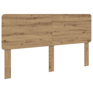 vidaXL Cabecero Roble artesanal 200 cm Madera contrachapada