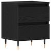vidaXL Armario de Noche Roble Negro 40 x 35 x 50 cm
