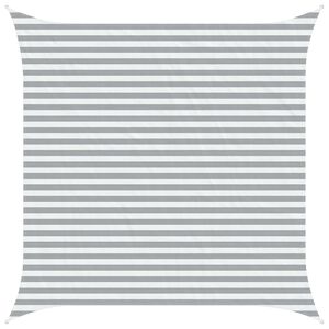 vidaXL Toldo Vela de Sombra Gris claro y blanco. 3,6 x 3,6 m