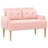 vidaXL Sof&aacute; amoroso con botones acolchados Rosa 117 x 67 x 77 cm