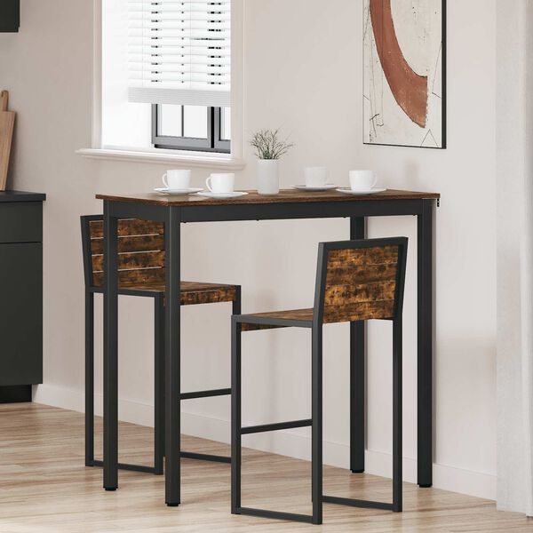 vidaXL Mesas de comedor Madera de ingenier&iacute;a