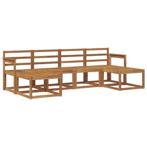 vidaXL Conjunto de sof&aacute;s de exterior 6 pcs Natural