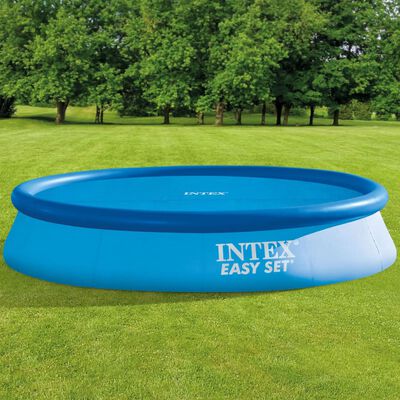 Intex Cubierta de piscina solar polietileno azul 348 cm