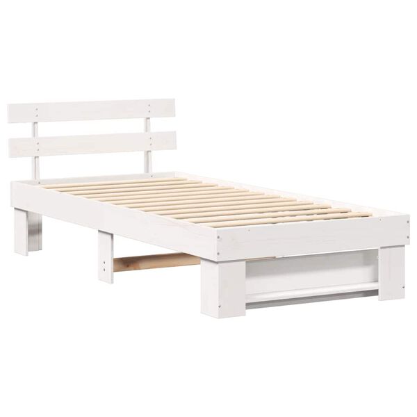 vidaXL Estructura de cama 90 x 190 cm Madera de pino macizo