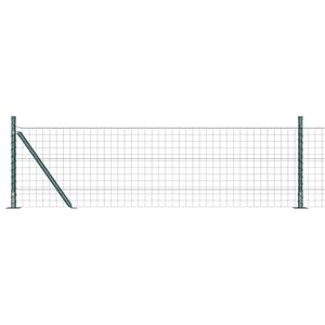 vidaXL Valla Euro con Base de Hormig&oacute;n 10 x 0,6 m Verde Malla