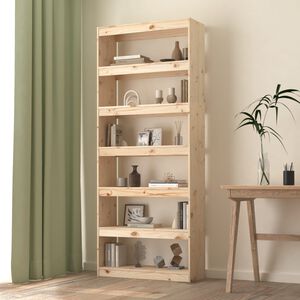 vidaXL Estanter&iacute;a/divisor de espacios madera de pino 80x30x199,5 cm
