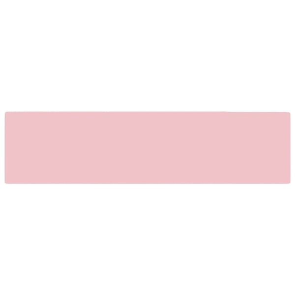 vidaXL Lavabo con rebosadero cer&aacute;mica rosa mate