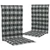 vidaXL Cojines de sillas jard&iacute;n 2 uds estampado multicolor 120x50x3 cm