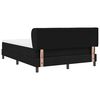vidaXL Cama tipo Box Spring con colch&oacute;n Negro 160 x 200 cm tela