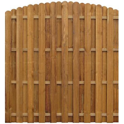 vidaXL Panel valla de madera de pino impregnada 170x(156-170) cm