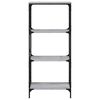 vidaXL Librer&iacute;a 4 estantes madera ingenier&iacute;a gris Sonoma 59x35x132 cm