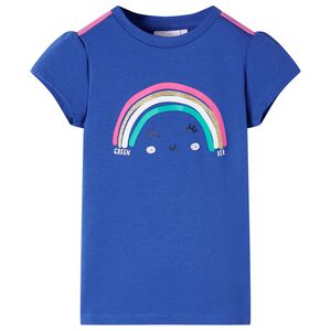 Camiseta infantil azul cobalto 116