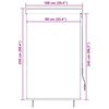 vidaXL Estor enrollable de exterior blanco y naranja 100x250 cm