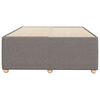 vidaXL Estructura de cama sin colch&oacute;n tela gris taupe 120x190 cm