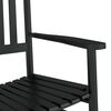 vidaXL Mecedoras con asiento curvo 2 uds madera &aacute;lamo maciza negro