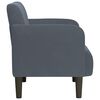 vidaXL Sillón con reposabrazos Terciopelo Gris Oscuro 54 cm