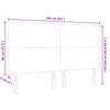 vidaXL Cabecero con cabecera Gris Claro 160 cm Cuero sint&eacute;tico