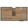 vidaXL Juego de muebles de ba&ntilde;o con caj&oacute;n 2 pcs Roble artesanal