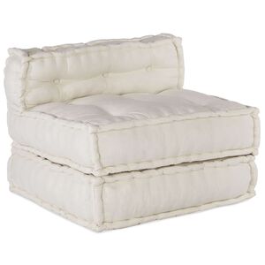 vidaXL Sof&aacute; modular crema 70x70x54 tela