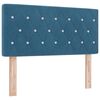 vidaXL Cama tipo Box Spring Azul Oscuro 100 x 200 cm Terciopelo
