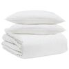 vidaXL Juego de Edred&oacute;n con almohada 3 uds. Pluma de pato