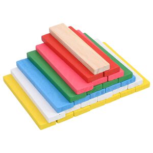vidaXL Juego de bloques de construcci&oacute;n madera pino macizo 150 piezas