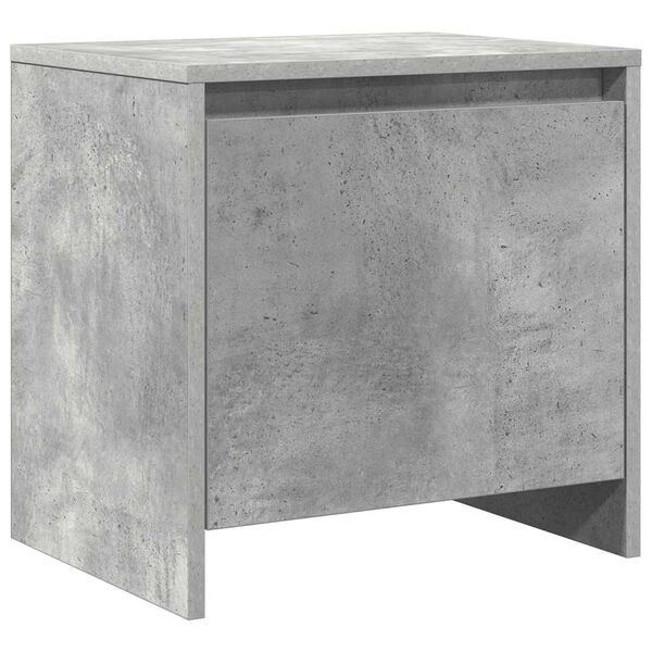 vidaXL Mesita de noche madera ingenier&iacute;a gris hormig&oacute;n 45x34x44,5 cm