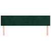 vidaXL Cabeceros terciopelo verde oscuro 200x5x78/88 cm
