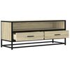 vidaXL Mueble TV metal y madera ingenier&iacute;a roble Sonoma 100x34,5x40 cm