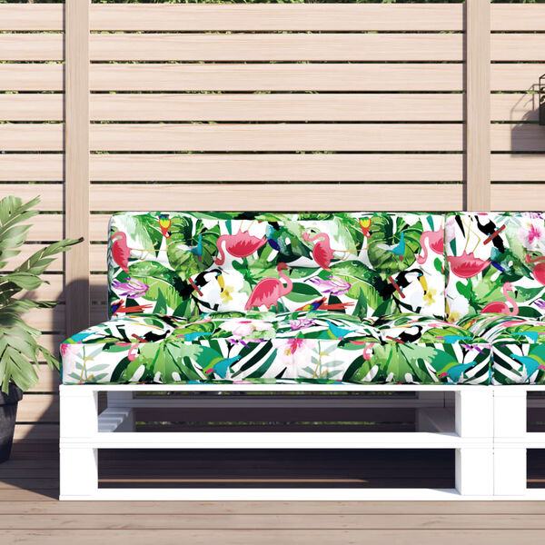 vidaXL Coj&iacute;n para sof&aacute; de palets tela multicolor 120x40x12 cm