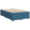 vidaXL Cama box spring con colch&oacute;n terciopelo azul 120x200 cm