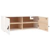 vidaXL Armarios de pared 2 uds madera maciza pino blanco 80x30x30 cm