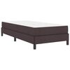 vidaXL Cama tipo Box Spring con colch&oacute;n Marr&oacute;n Oscuro 90 x 190 cm tela