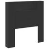 vidaXL Cabecero Negro 100 x 16,5 x 103,5 cm Madera de ingenier&iacute;a