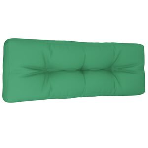 vidaXL Coj&iacute;n para sof&aacute; de palets de tela verde 120x40x12 cm