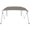 vidaXL Toldo bimini de 4 arcos gris 243x180x137 cm